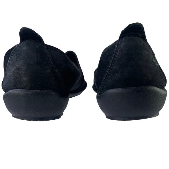 Sesto Meucci Admon Black Suede Comfort Loafer Elastic Stretch Made In Italy S 7 - Picture 7 of 12